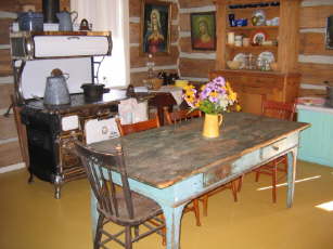 kitchen in farmhouse